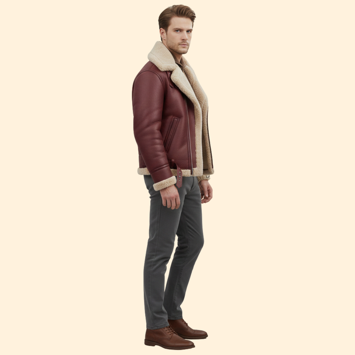 Classic Shearling Aviator Jacket