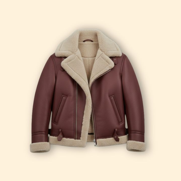 Classic Shearling Aviator Jacket