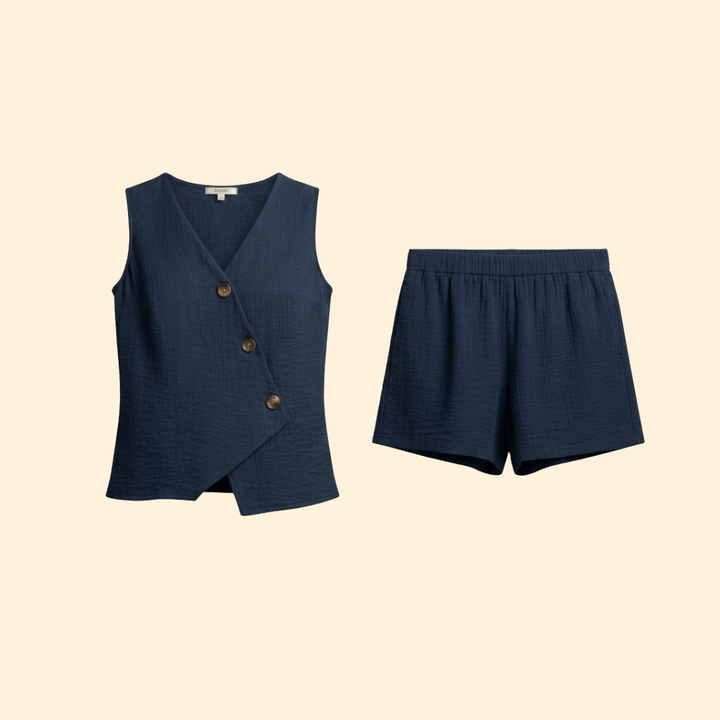 Women’s Buttoned Top Set