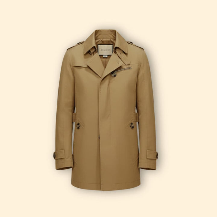 Men’s Windbreaker with Lapel Collar