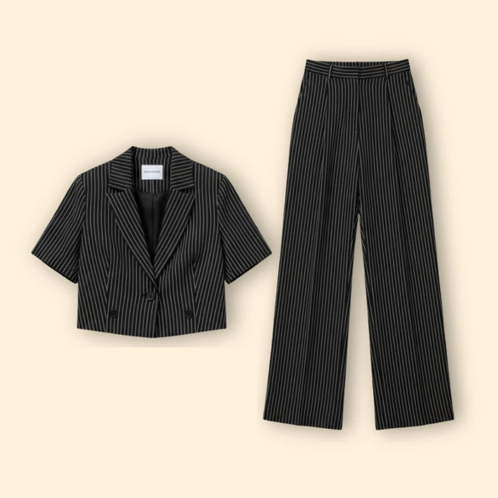 Women’s Two Piece Pinstripe Suit