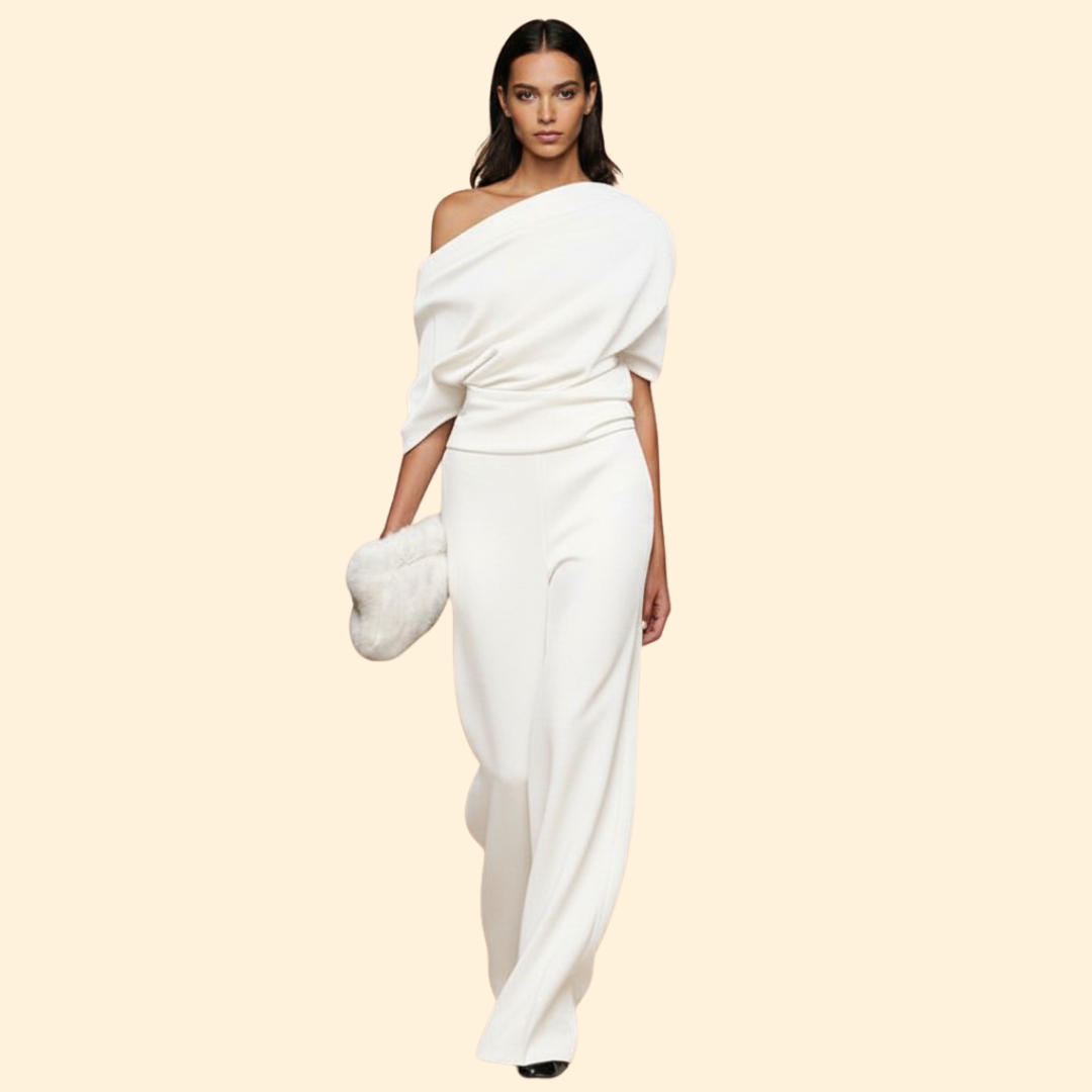 Draped Evening Jumpsuit
