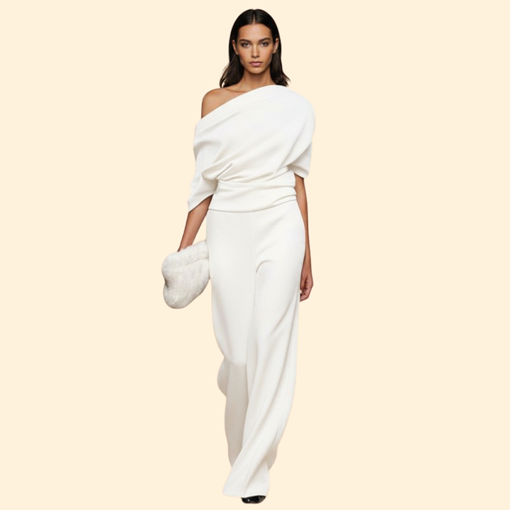 Draped Evening Jumpsuit