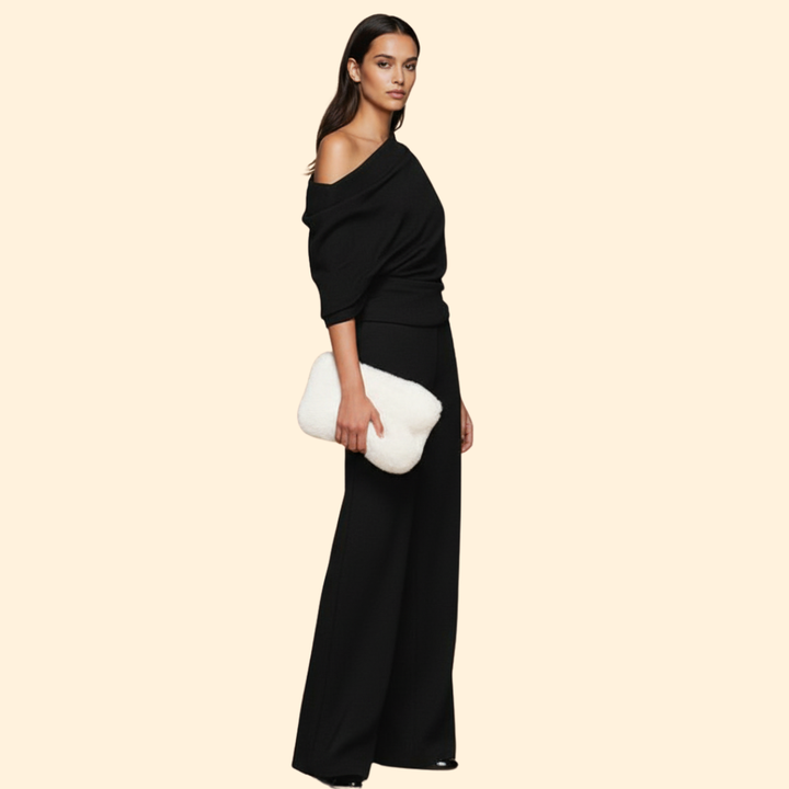Draped Evening Jumpsuit