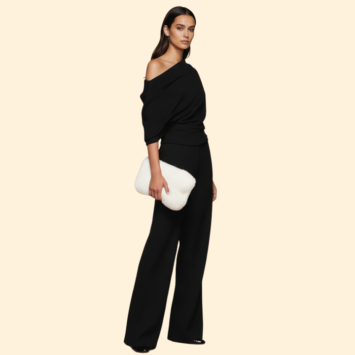 Draped Evening Jumpsuit
