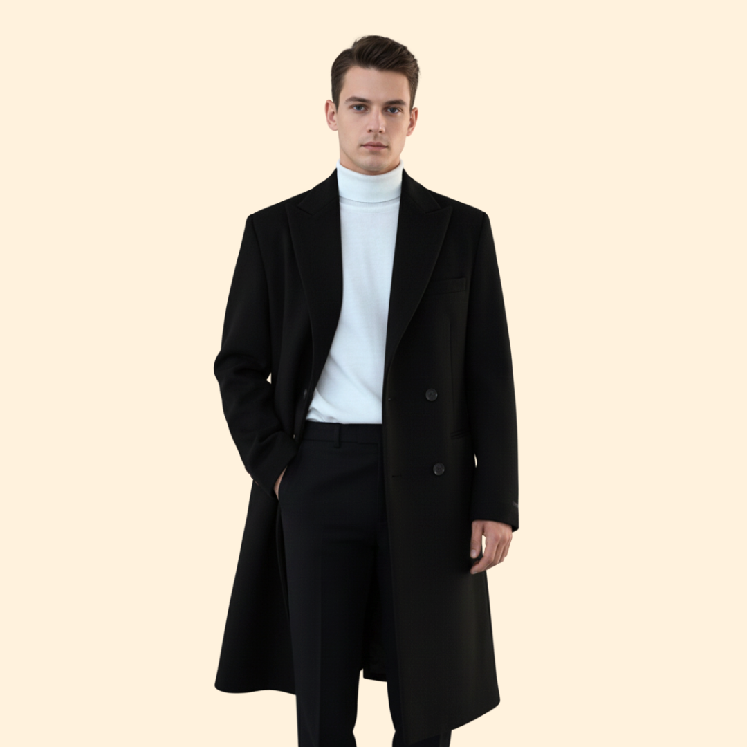 Men’s Tailored Long Overcoat