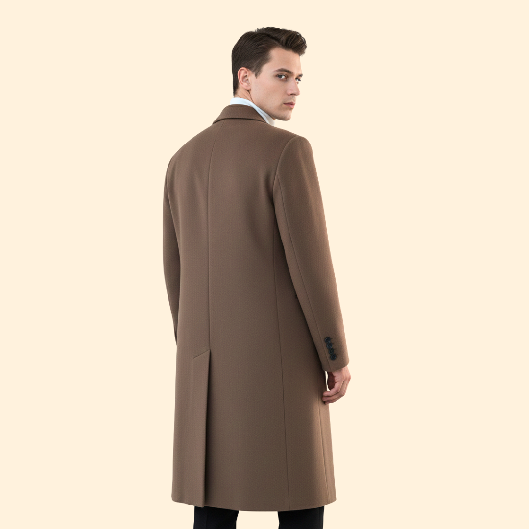Men’s Tailored Long Overcoat