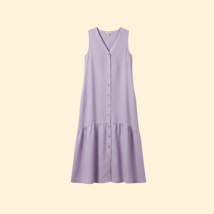 Women's Effortless Button-Down Midi Dress