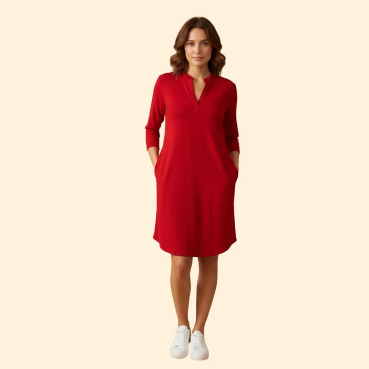 Women's Effortless V-Neck Casual Dress
