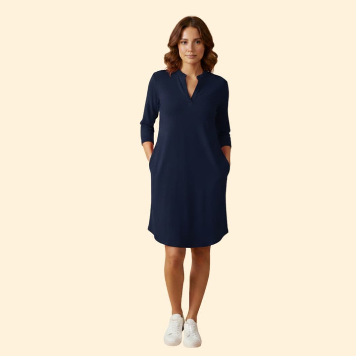 Women's Effortless V-Neck Casual Dress