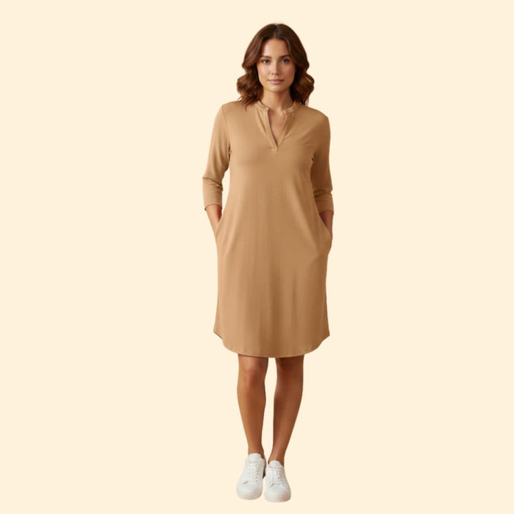 Women's Effortless V-Neck Casual Dress