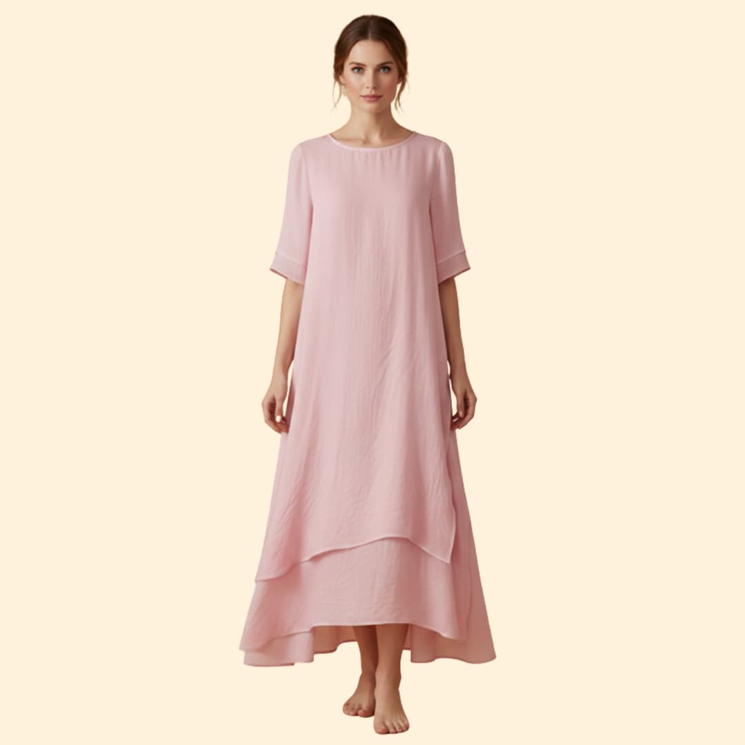 Women's Effortless White Flow Dress