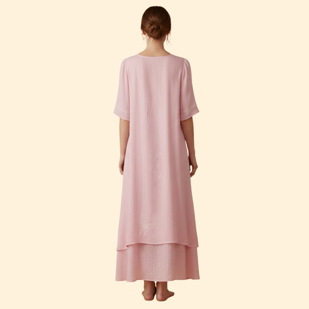 Women's Effortless White Flow Dress
