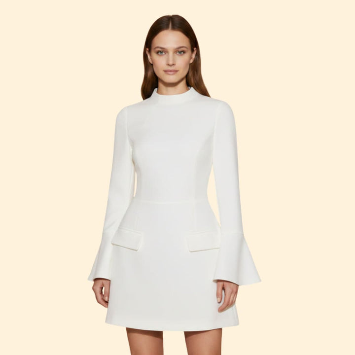 Women's Elegant Long Sleeve Mini Dress