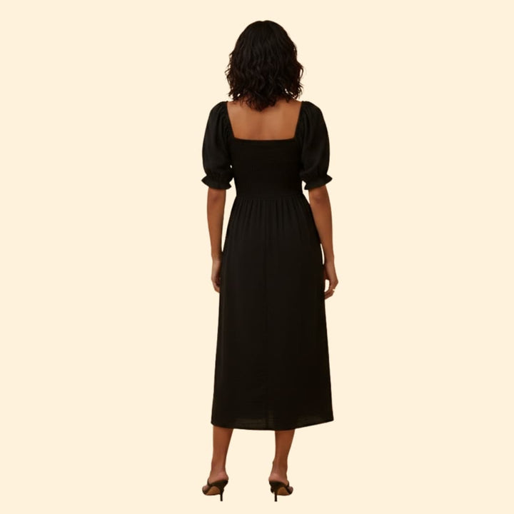 Women's Elegant Off-Shoulder Puff Sleeve Dress