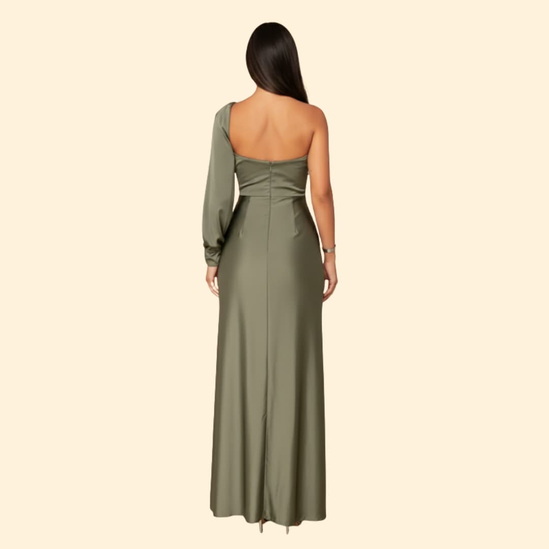 Women's Elegant One-Shoulder Dress