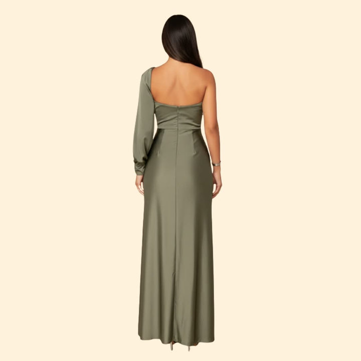 Women's Elegant One-Shoulder Dress