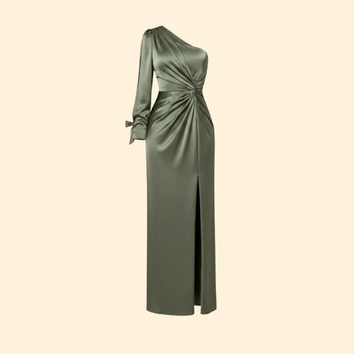 Women's Elegant One-Shoulder Dress