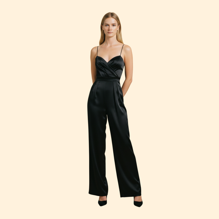 Evening Jumpsuit with Defined Silhouette