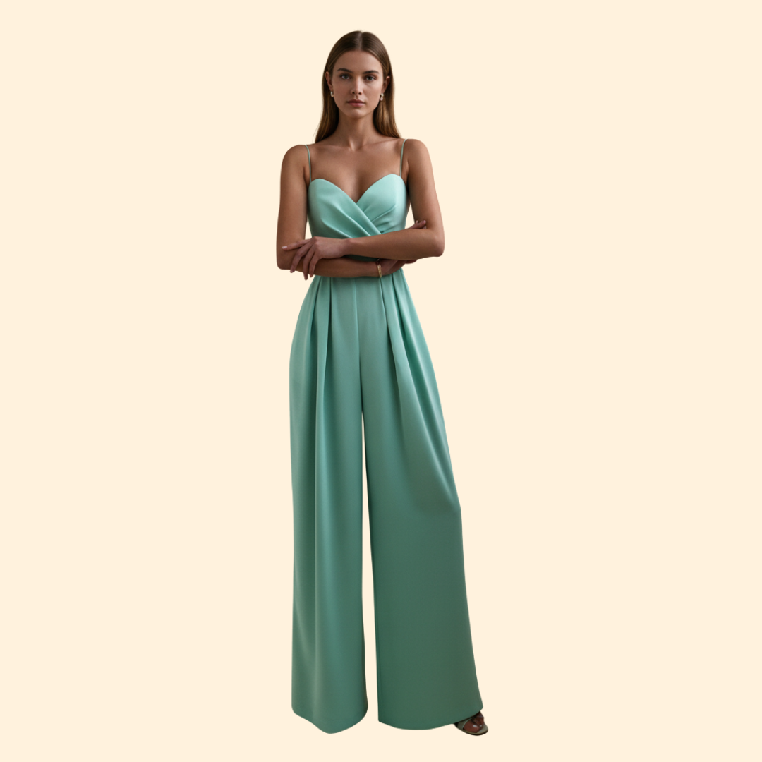 Evening Jumpsuit with Defined Silhouette