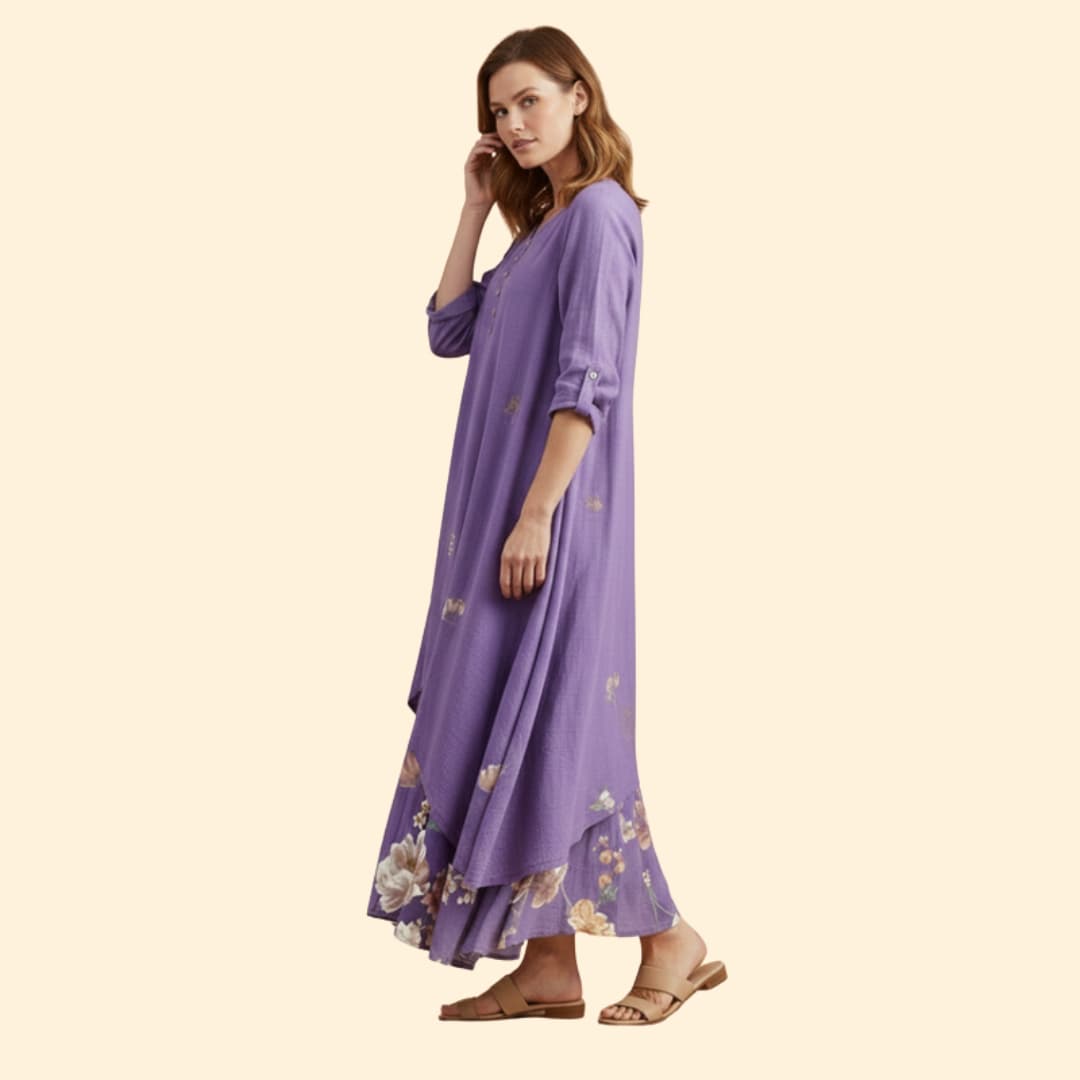 Women's Floral Boho Maxi Dress