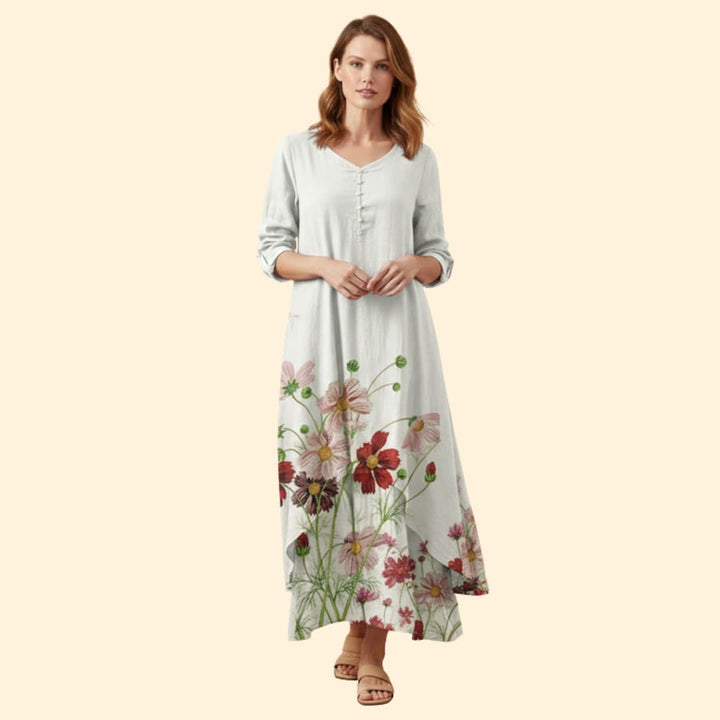 Women's Floral Boho Maxi Dress