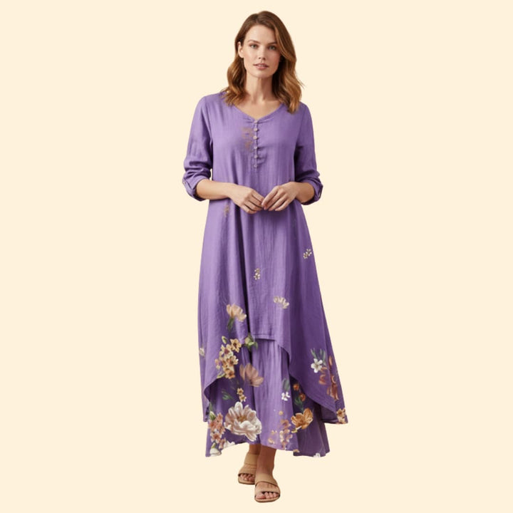Women's Floral Boho Maxi Dress