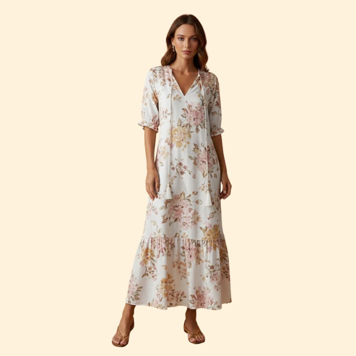 Women's Floral Boho Maxi Dress