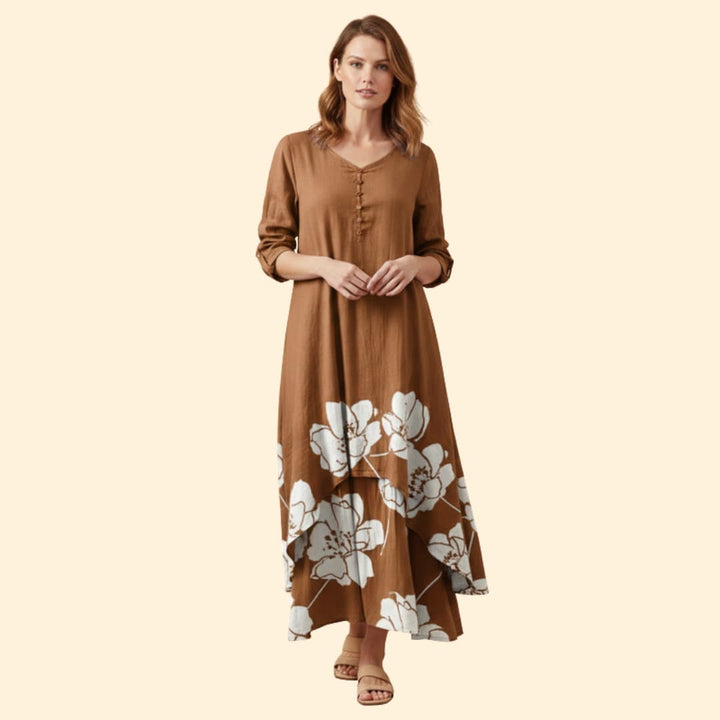 Women's Floral Boho Maxi Dress