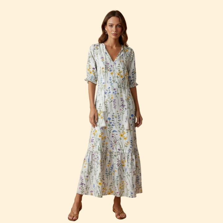 Women's Floral Boho Maxi Dress