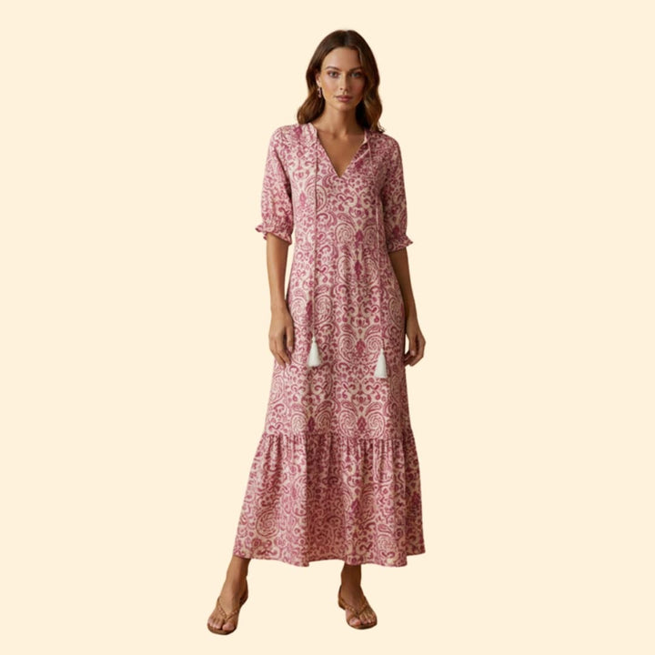 Women's Floral Boho Maxi Dress