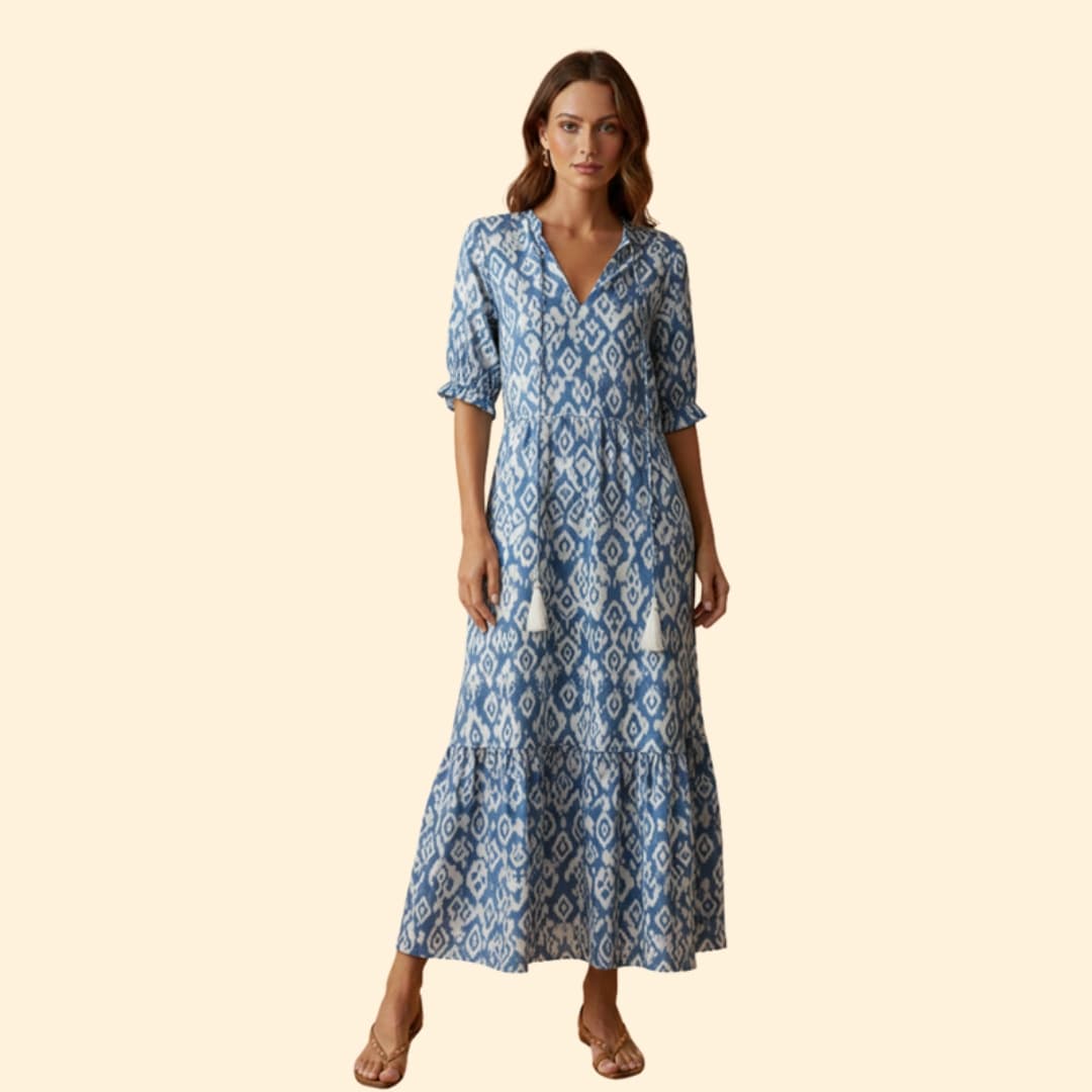 Women's Floral Boho Maxi Dress