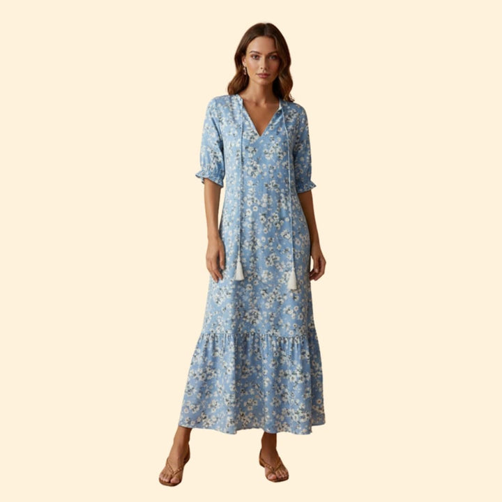 Women's Floral Boho Maxi Dress