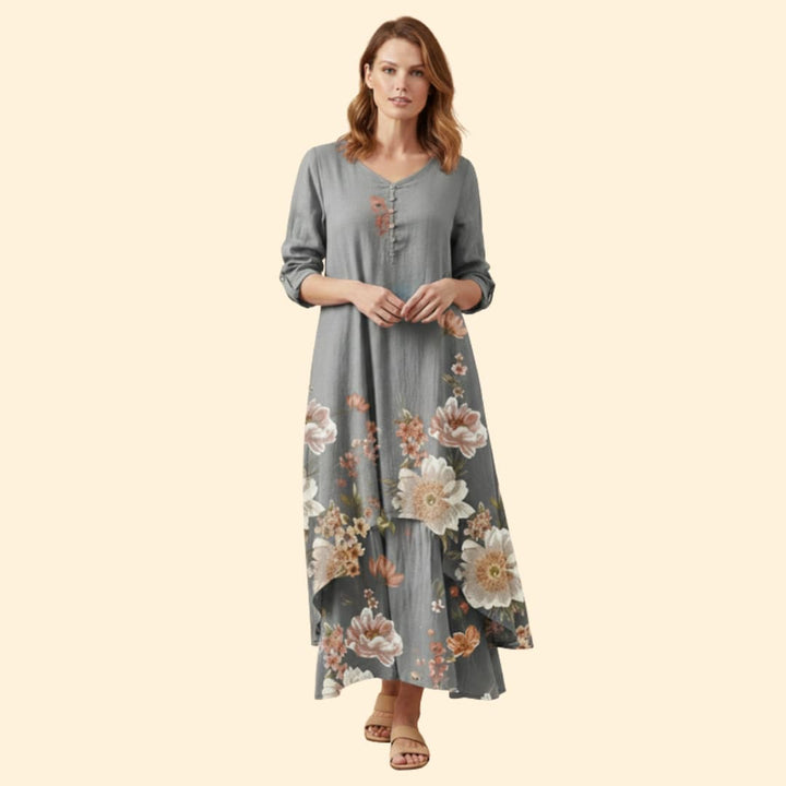 Women's Floral Boho Maxi Dress