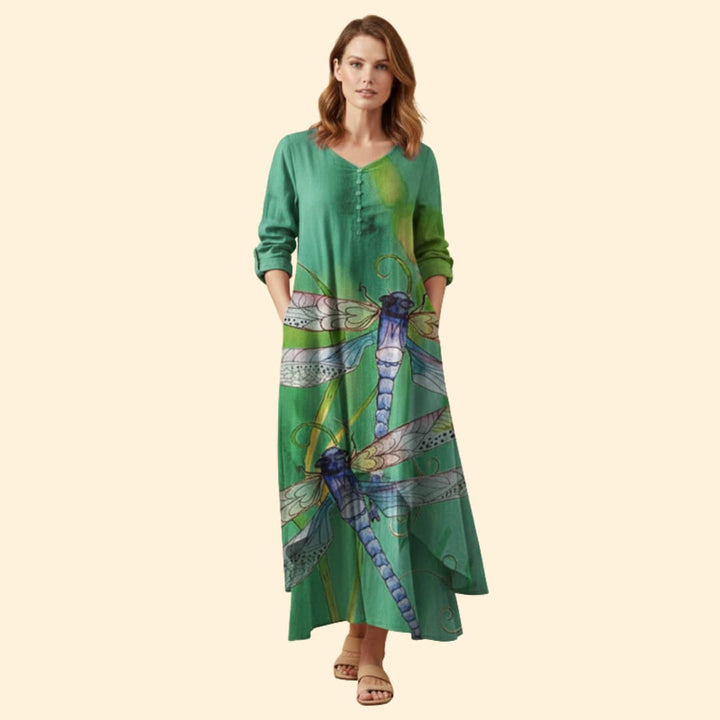 Women's Floral Boho Maxi Dress