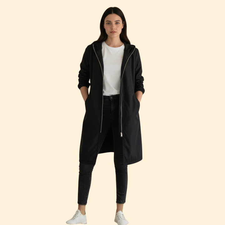 Gathered Hood Jacket
