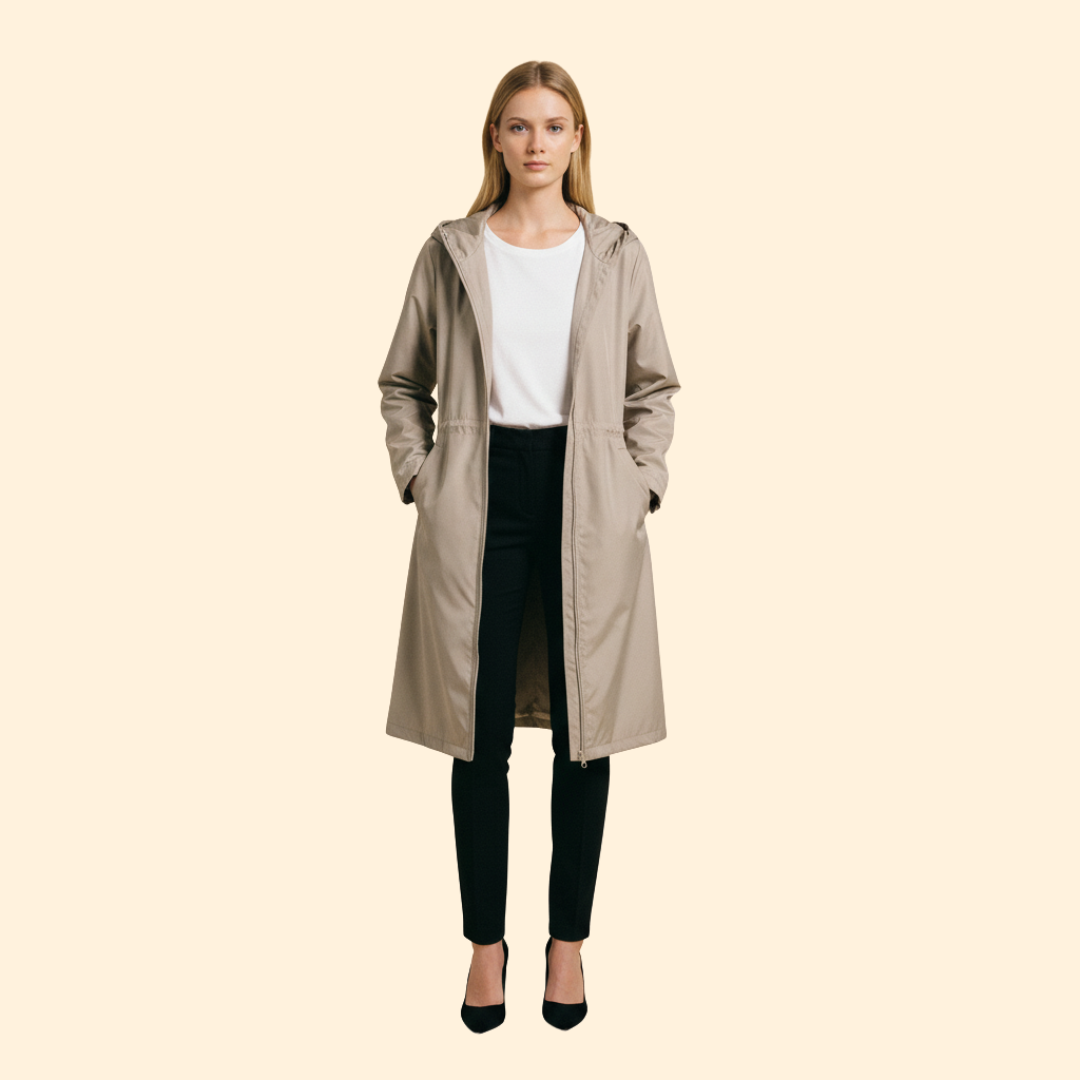 Gathered Hood Jacket