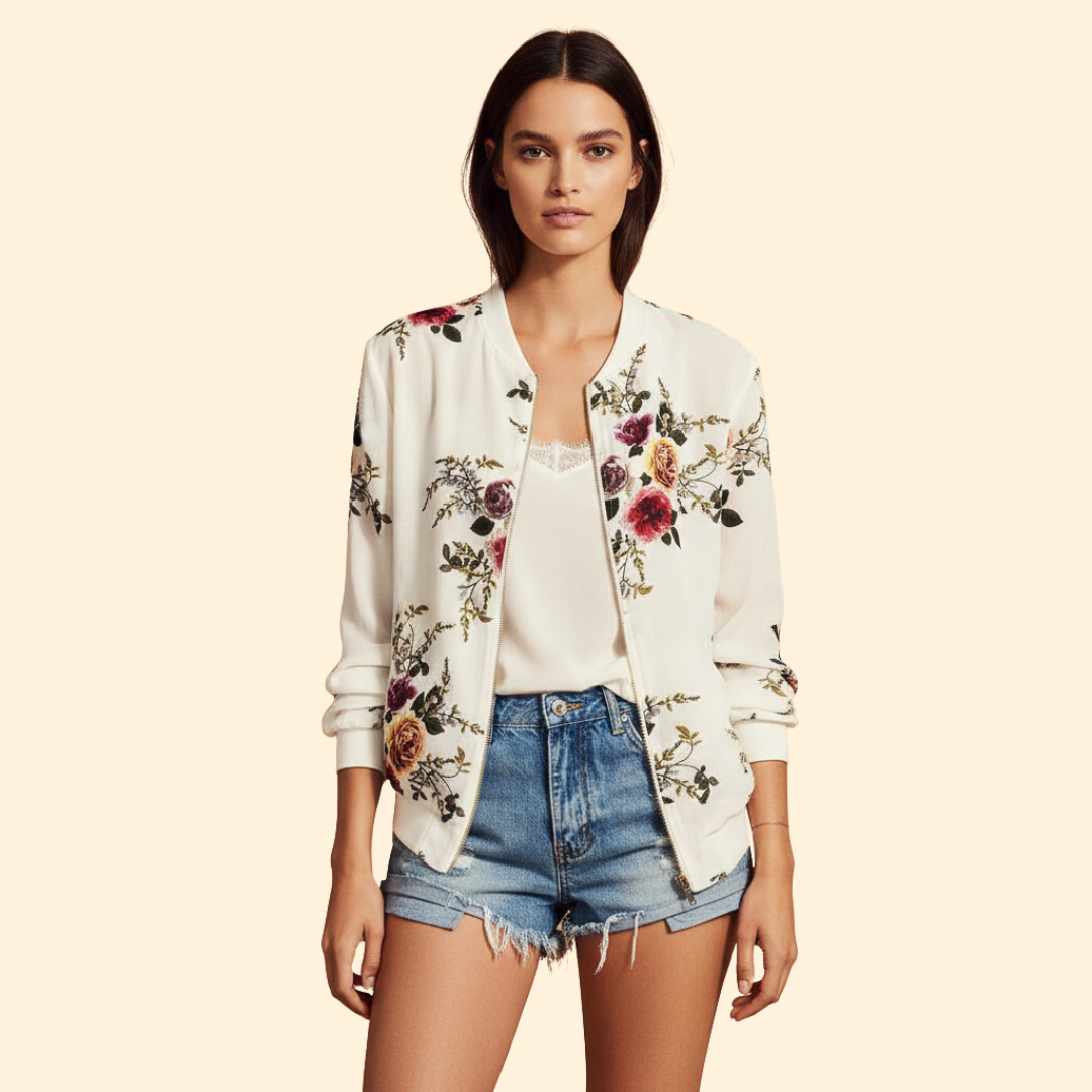 Women’s Floral Bomber Jacket