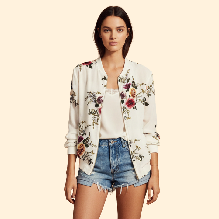 Women’s Floral Bomber Jacket