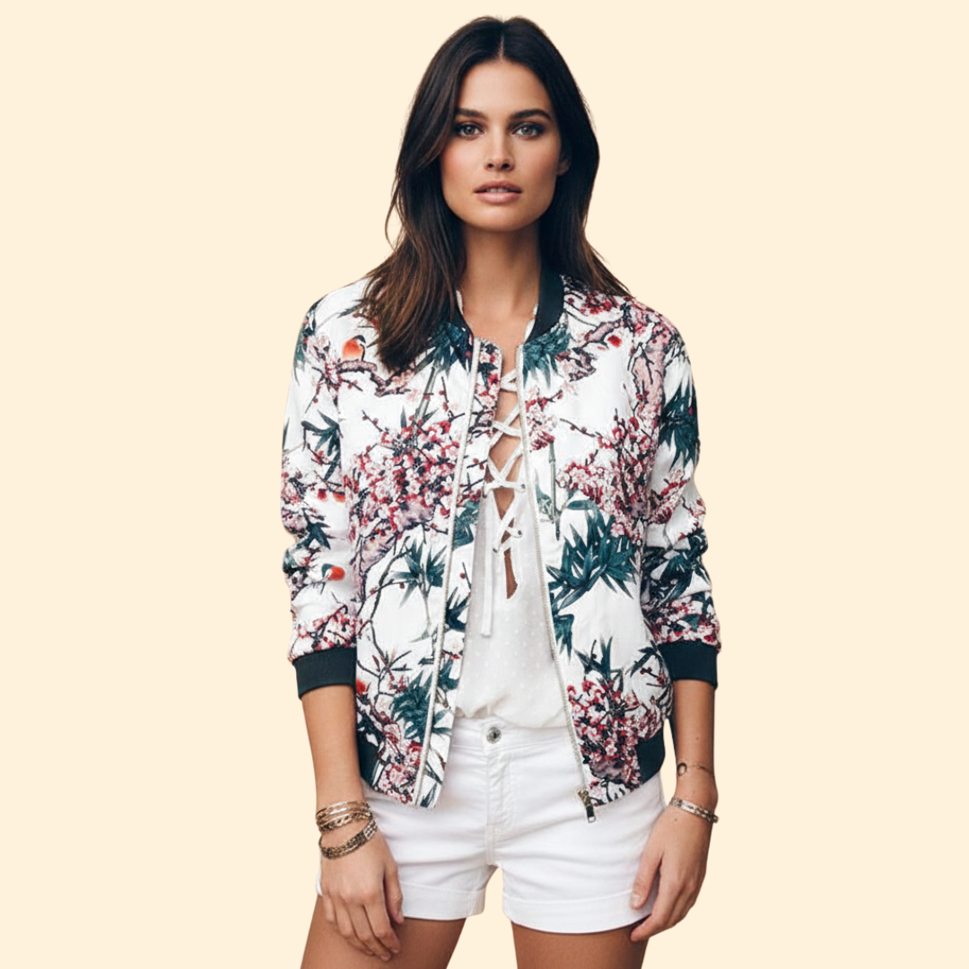 Women’s Floral Bomber Jacket