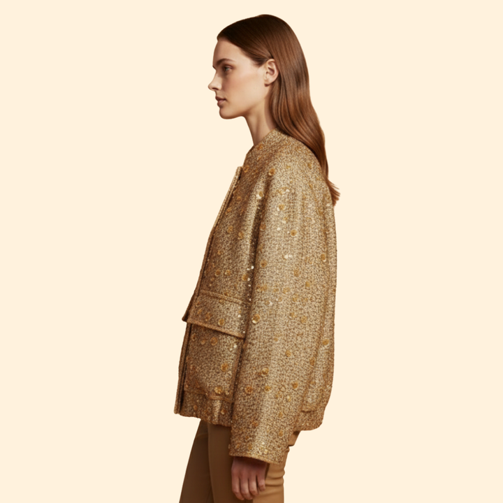 Women’s Textured Bomber Jacket
