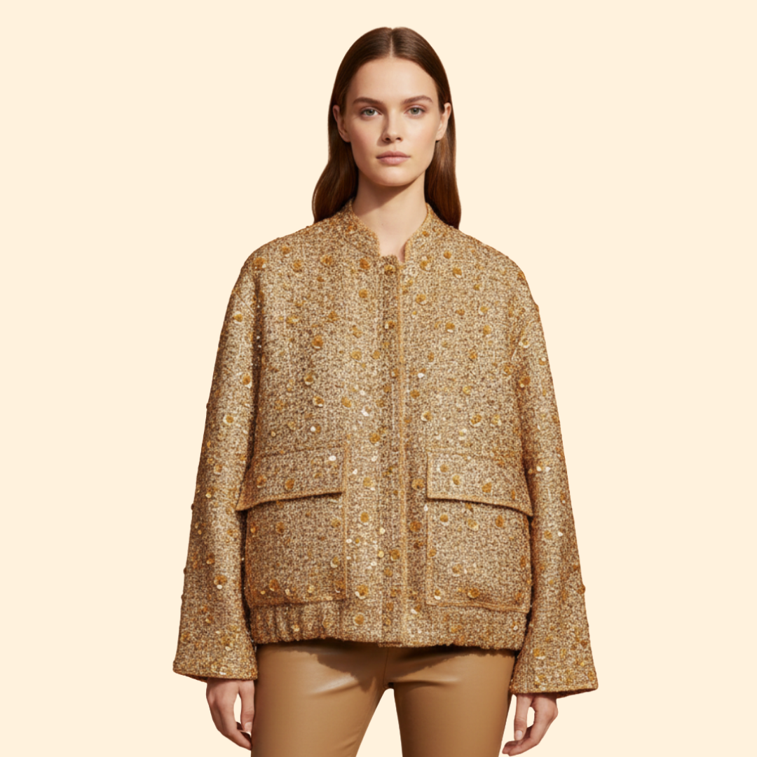 Women’s Textured Bomber Jacket