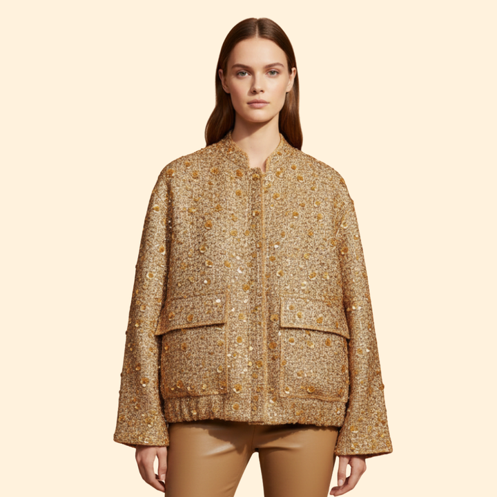 Women’s Textured Bomber Jacket