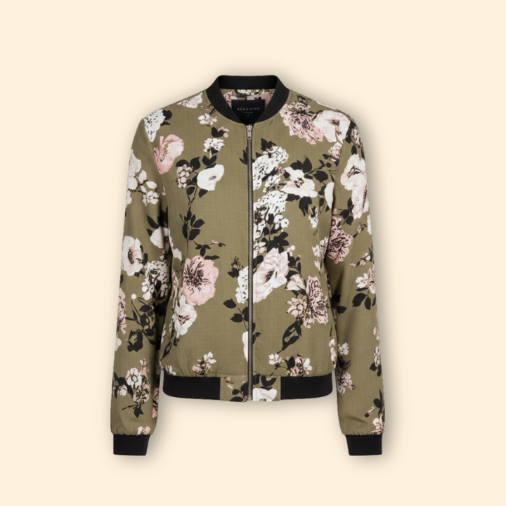 Women’s Floral Charm Bomber Jacket