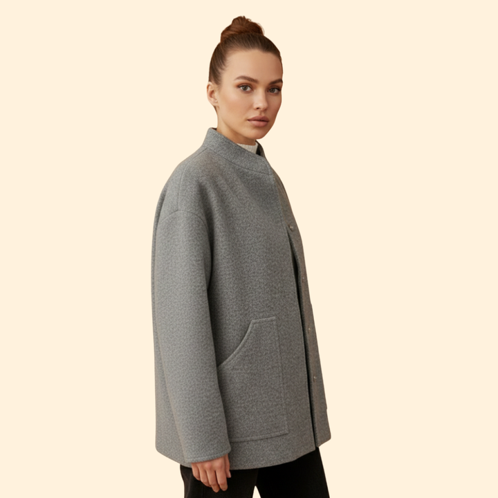 Women’s Oversized Wool Bomber Jacket