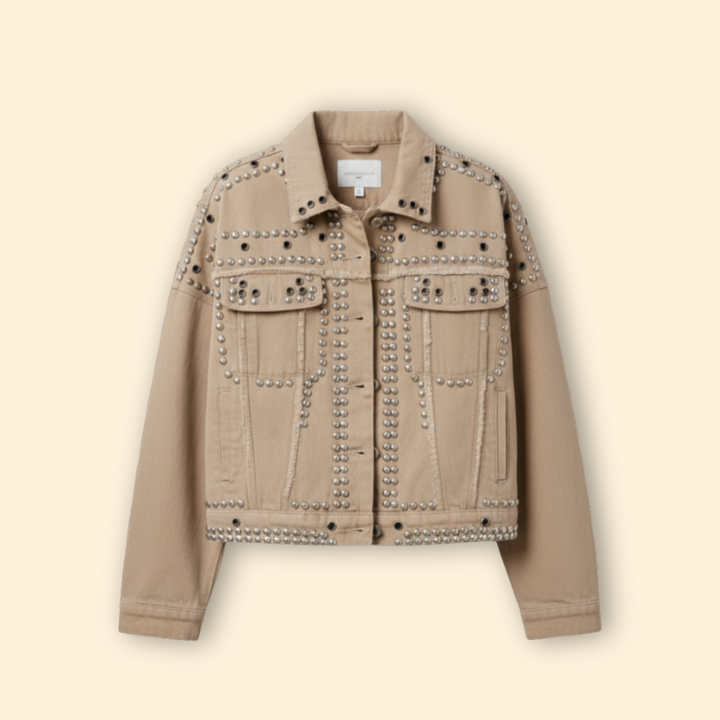Women’s Studded Bomber Jacket