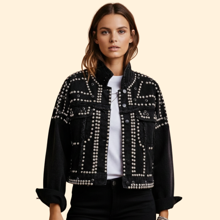 Women’s Studded Bomber Jacket