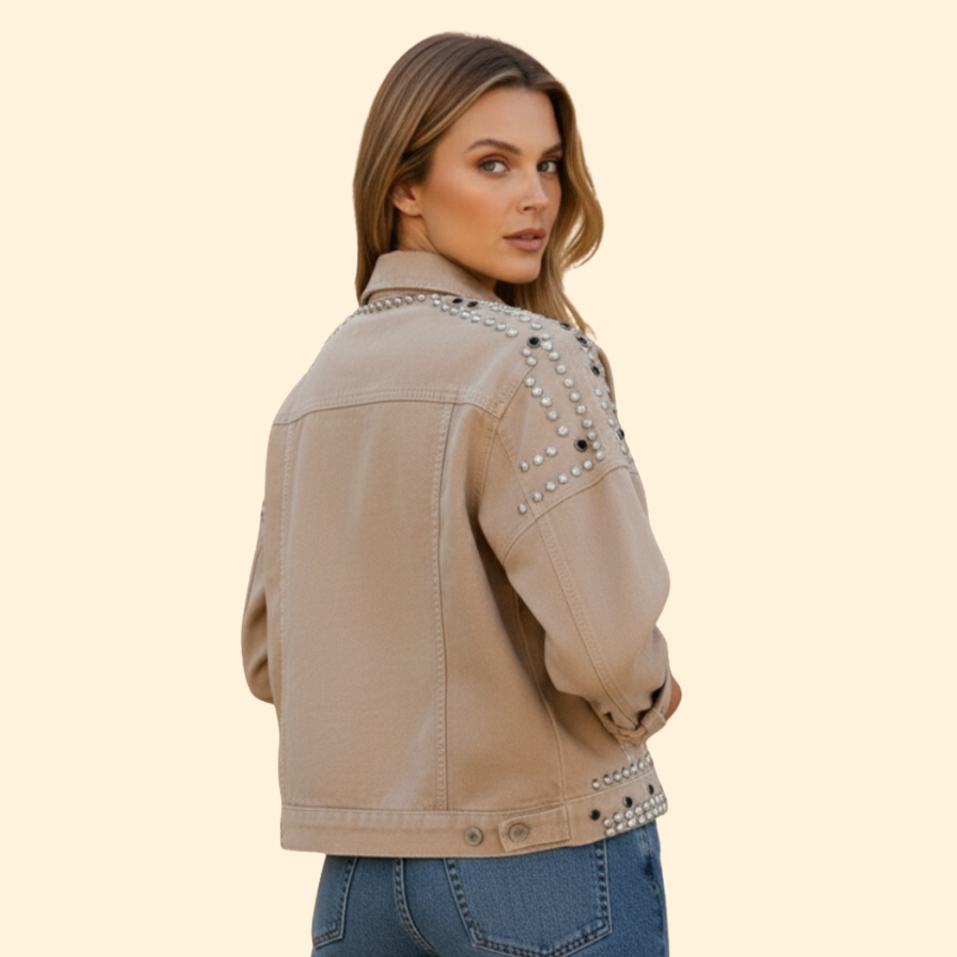 Women’s Studded Bomber Jacket