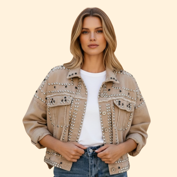 Women’s Studded Bomber Jacket