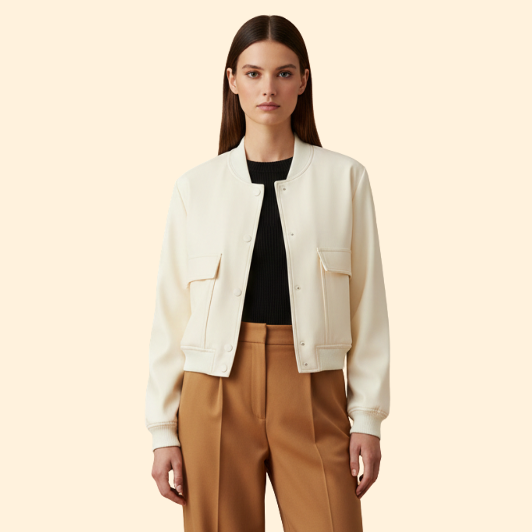 Women’s Zip Detail Bomber Jacket